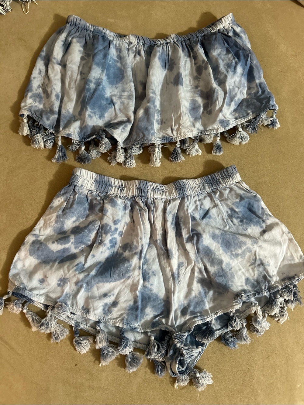 Body Glove Women’s 2 Piece Blue & White Tie-Dye Outfit NWT Size S/M